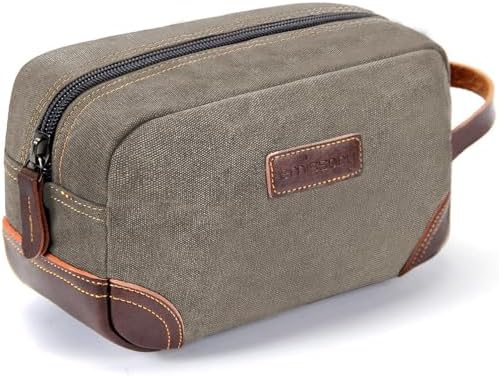 Men's Emissary Water-Resistant Toiletry Bag | Men’s Emissary Canvas Travel Dopp Kit | Men's Emissary Travel Bathroom Ba