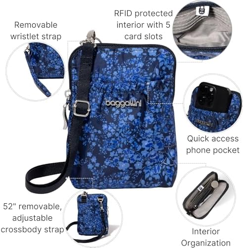 Baggallini Bryant Pouch Small Crossbody Bag for Women - Lightweight Crossbody Pouch - Perfect Phone Purse