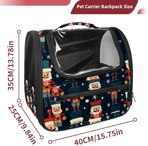 Capybara Pet Soft Sided Travel Carrier for Cats and Puppies, Portable and Comfortable, Perfect for Airlines and Car Trip