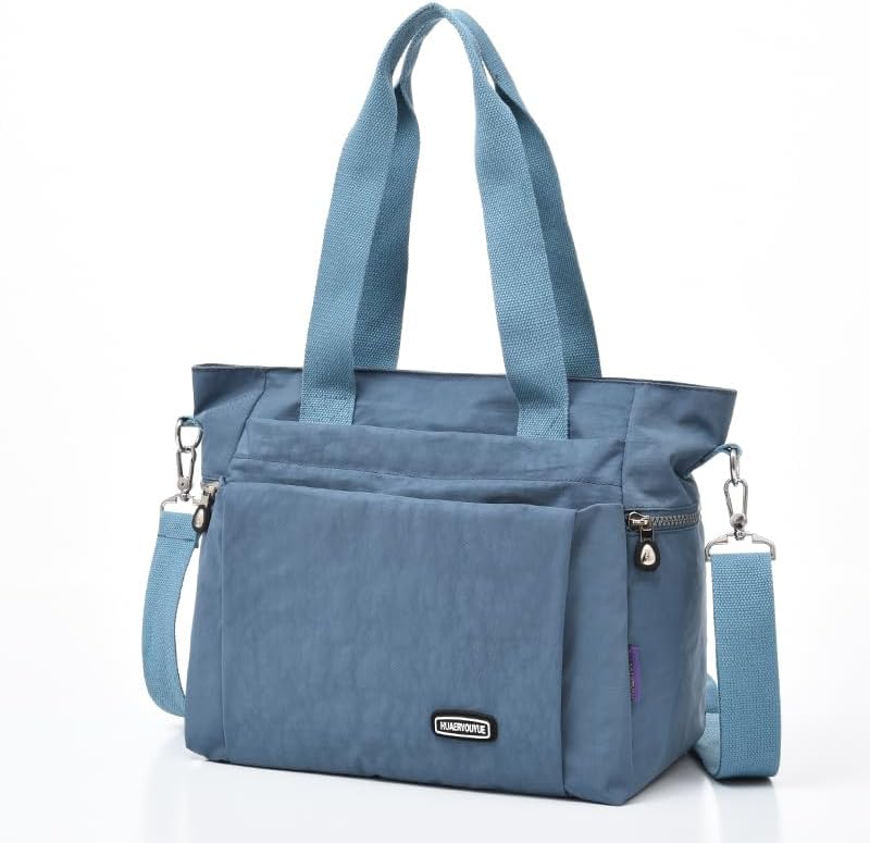 Qiyllur Large Capacity Canvas Bucket Bag for Women with Artificial Leather Shoulder Strap | Qiyllur Crossbody Bag with