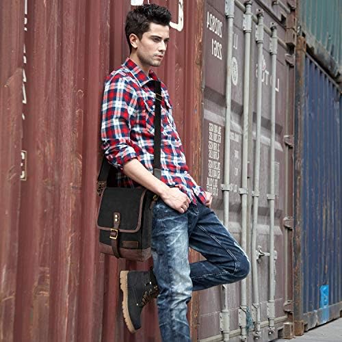 SHANGRI-LA Crossbody Shoulder Bag for Men and Women | Casual Canvas Sling Pack | Versatile Everyday Use | Multiple Compa