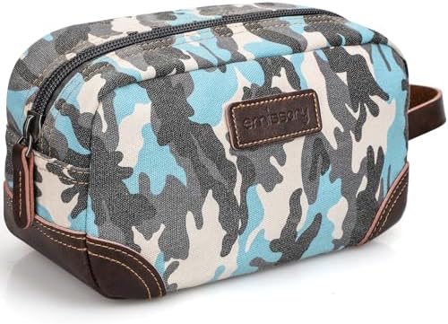 Men's Emissary Water-Resistant Toiletry Bag | Men’s Emissary Canvas Travel Dopp Kit | Men's Emissary Travel Bathroom Ba