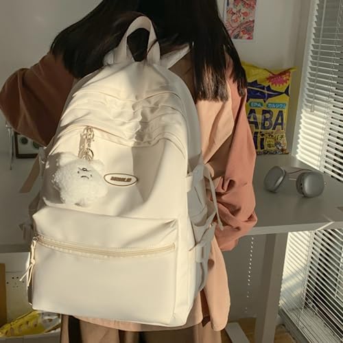 Kawaii Waterproof Backpack for Women Dark Blue
