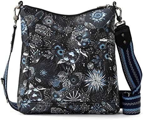 Sakroots Lucia Gen Crossbody Bag for Women Daily Use Fashionable and Practical Black Small Sized Crossbody Bag