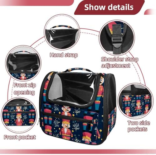 Capybara Pet Soft Sided Travel Carrier for Cats and Puppies, Portable and Comfortable, Perfect for Airlines and Car Trip