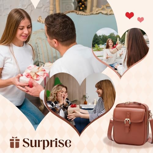 Women's Multi-Slot Multi-Functional Crossbody Leather Bag with Large Capacity Adjustable Shoulder Strap | Multi-Slot Cr