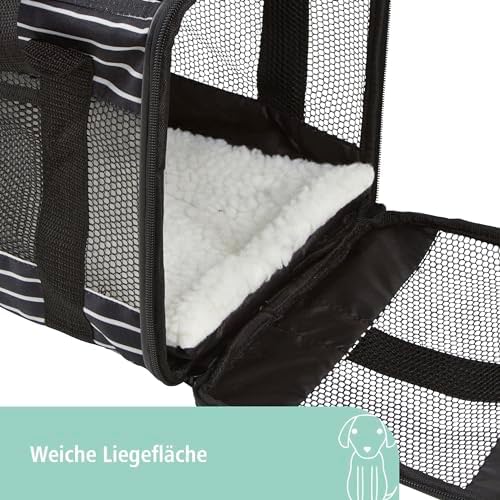 Kerbl Travel Bag Cuba for Weekend Getaways - Durable and Stylish Black/White Duffel Bag | Kerbl Travel Bag Cuba - 40 x