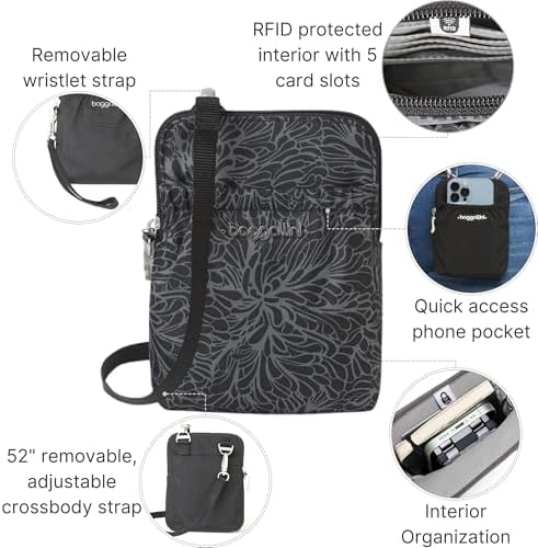 Baggallini Bryant Pouch Small Crossbody Bag for Women - Lightweight Crossbody Pouch - Perfect Phone Purse
