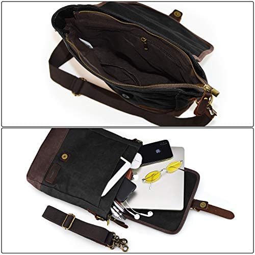 SHANGRI-LA Crossbody Shoulder Bag for Men and Women | Casual Canvas Sling Pack | Versatile Everyday Use | Multiple Compa