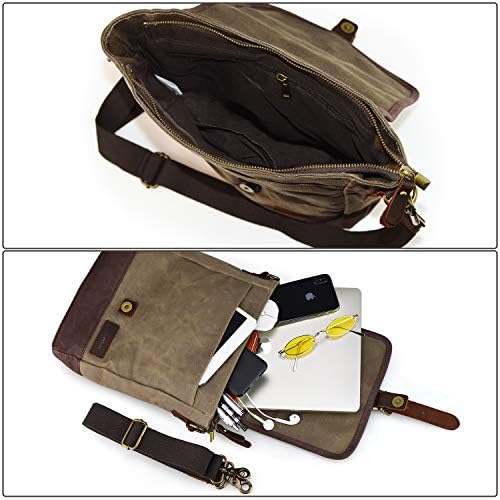 SHANGRI-LA Crossbody Shoulder Bag for Men and Women | Casual Canvas Sling Pack | Versatile Everyday Use | Multiple Compa