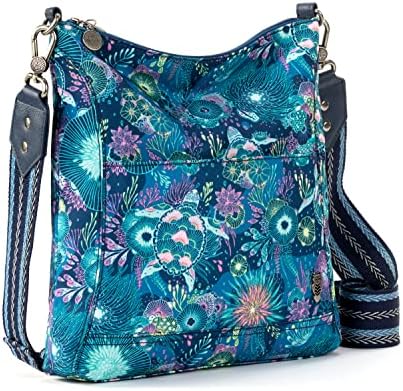 Sakroots Lucia Gen Crossbody Bag for Women Daily Use Fashionable and Practical Black Small Sized Crossbody Bag