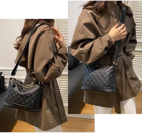 Eslcorri Women Small Shoulder Bag Nylon Simple Zipper Purse Lightweight Casual Mini Bag Eslcorri Women Casual Small Cros