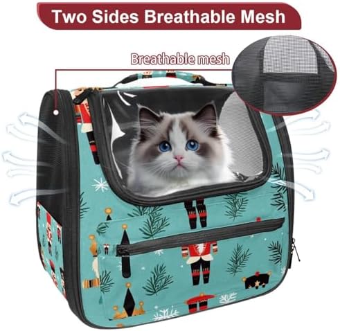 Capybara Pet Soft Sided Travel Carrier for Cats and Puppies, Portable and Comfortable, Perfect for Airlines and Car Trip