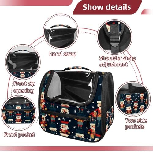 Capybara Pet Soft Sided Travel Carrier for Cats and Puppies, Portable and Comfortable, Perfect for Airlines and Car Trip