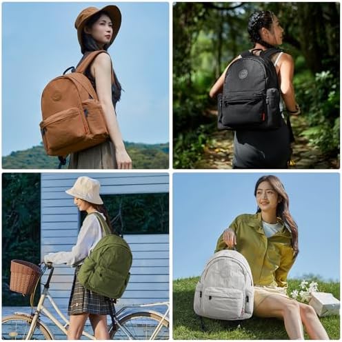 Mixi Outdoor Lightweight Backpack for Women Men Casual Carry On Laptop Travel Bookbag, Water Resistant Durable Hiking Ba