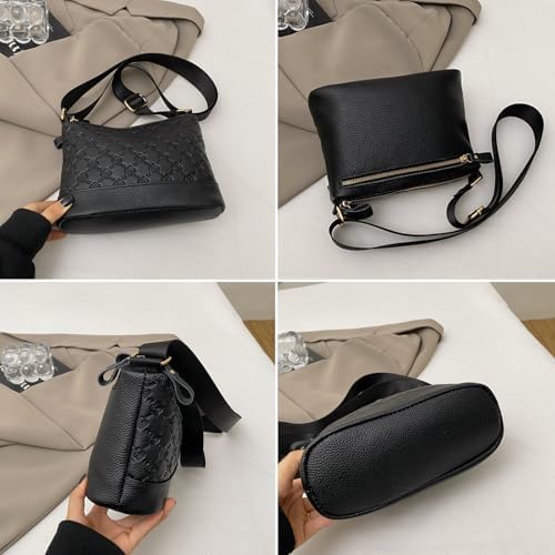 Eslcorri Women Small Shoulder Bag Nylon Simple Zipper Purse Lightweight Casual Mini Bag Eslcorri Women Casual Small Cros