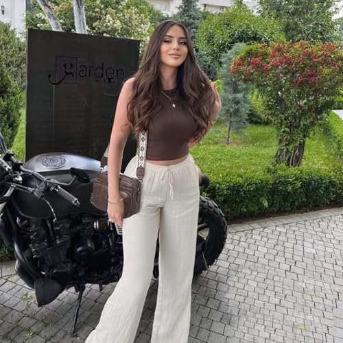 POIUGOYA Trendy Vegan Leather Crossbody Purse for Women, Travel Compatible with Built-in Wallet Medium Size