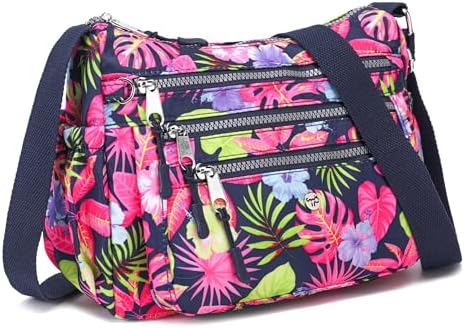 AOCINA Women's Lightweight Multi-Pocket Crossbody Bags for Everyday Use | AOCINA Nylon Messenger Shoulder Handbags for