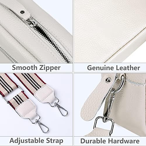 Women Genuine Leather Crossbody Bag for Everyday Use | Trendy Design Wide Strap Crossbody Bag | Camera Crossbody Purs