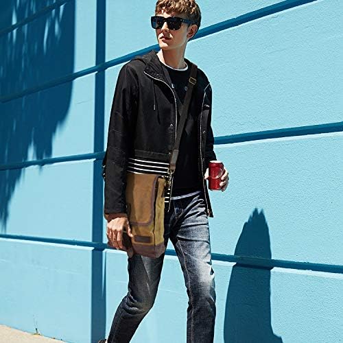 SHANGRI-LA Crossbody Shoulder Bag for Men and Women | Casual Canvas Sling Pack | Versatile Everyday Use | Multiple Compa