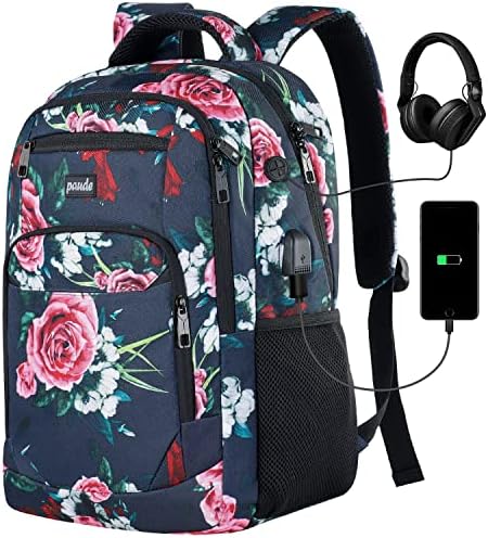 Paude 15.6 Inch Laptop Backpack Women Bookbag Rucksack for Teen Girls School Bags Specifications