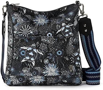 Sakroots Lucia Gen Crossbody Bag for Women Daily Use Fashionable and Practical Black Small Sized Crossbody Bag