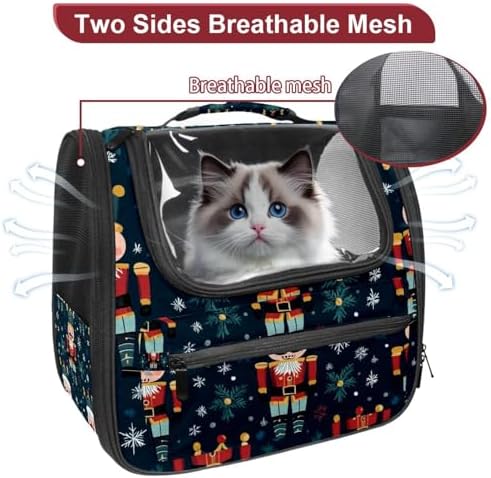 Capybara Pet Soft Sided Travel Carrier for Cats and Puppies, Portable and Comfortable, Perfect for Airlines and Car Trip