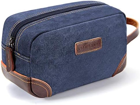 Men's Emissary Water-Resistant Toiletry Bag | Men’s Emissary Canvas Travel Dopp Kit | Men's Emissary Travel Bathroom Ba
