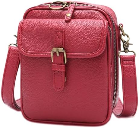 Women's Multi-Slot Multi-Functional Crossbody Leather Bag with Large Capacity Adjustable Shoulder Strap | Multi-Slot Cr