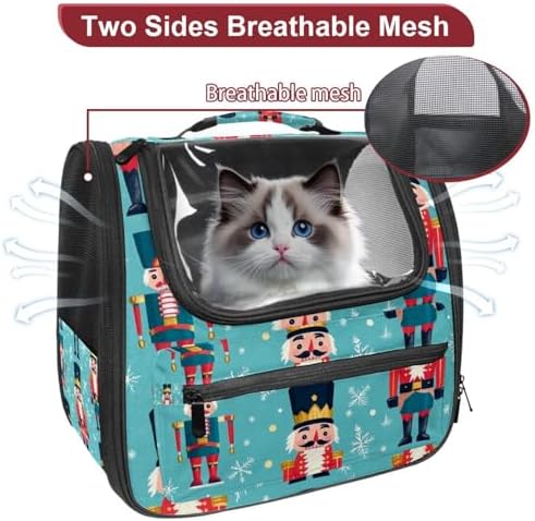 Capybara Pet Soft Sided Travel Carrier for Cats and Puppies, Portable and Comfortable, Perfect for Airlines and Car Trip