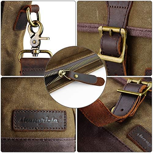 SHANGRI-LA Crossbody Shoulder Bag for Men and Women | Casual Canvas Sling Pack | Versatile Everyday Use | Multiple Compa