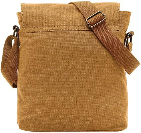 AIBAG Vintage Small Canvas Shoulder Bag for Women Everyday Use | AIBAG Messenger Bag Crossbody Purse with Multiple Comp